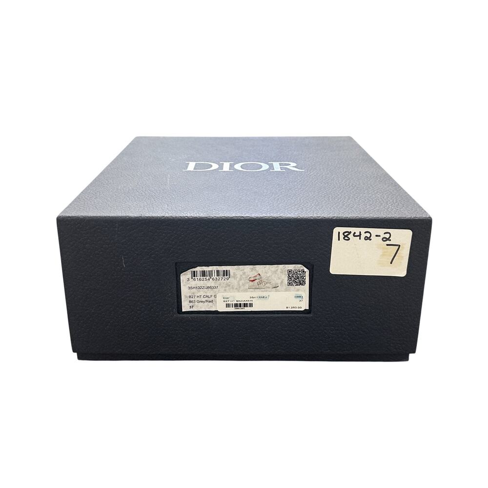 DIOR NIB B27 High Top White & Pink Oblique Leather Sneakers Size 37 $1250 - Picture 8 of 8